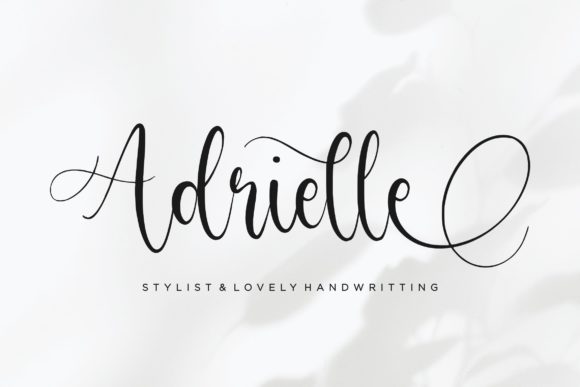 Adrielle: A Handwritten Font for Brand Identity