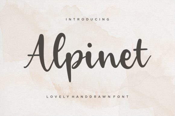 Alpinet: A Handwritten Font for Brand Identity