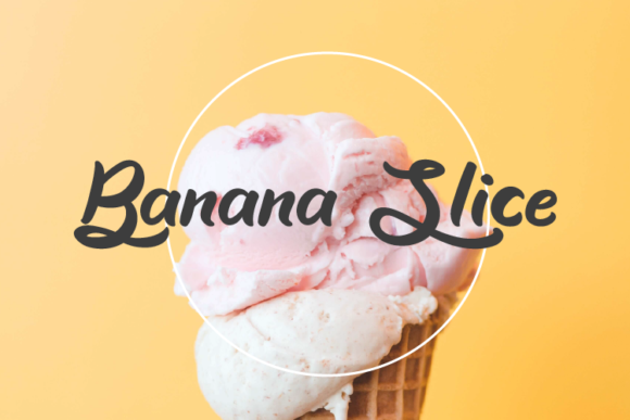 Banana Slice: The Script Font for Scroll-Stopping Content