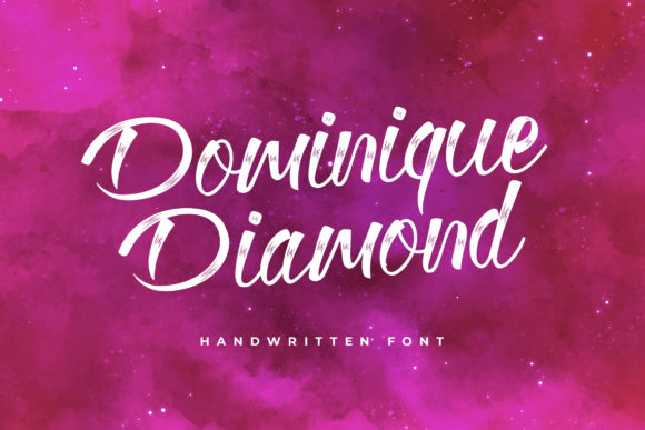 Dominique Diamond: A Bold Handwritten Font for Makers