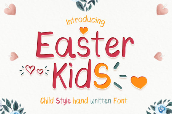 Easter Kids: A Playful Handwritten Font for Editorial Design