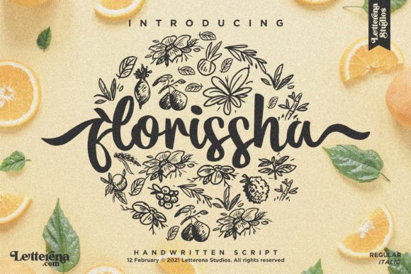 Florissha: A Script Font for Brand Identity