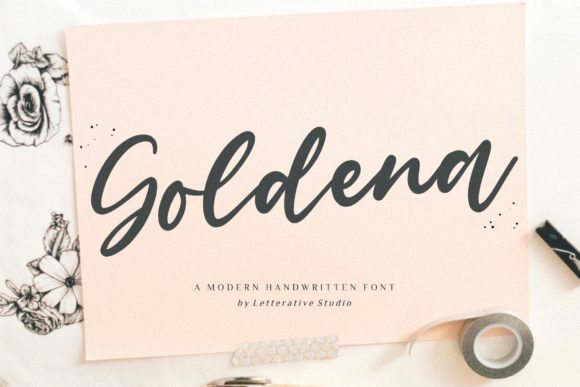 Goldena: A Handwritten Font for Makers