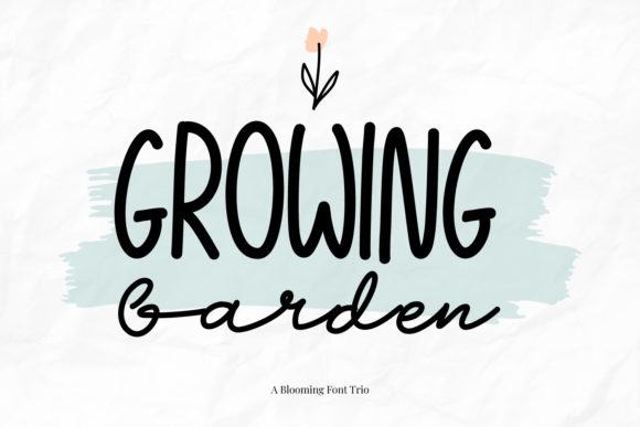 Growing Garden Font for Authentic Branding