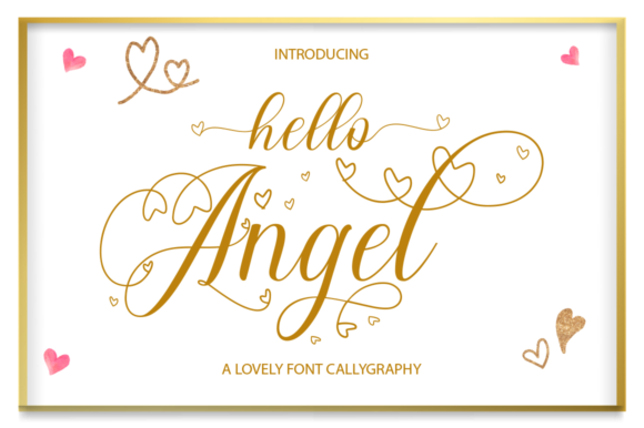 Hello Angel: A Gentle Script Font for Editorial Design