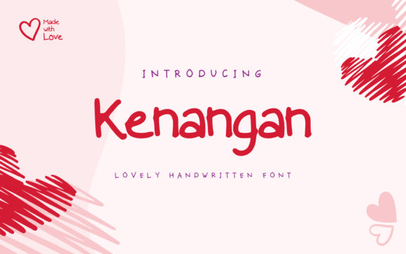 Kenangan: A Sweet Handwritten Font for Crafters