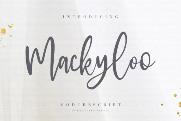 Mackyloo Font: Elevate Web Design with Modern Calligraphy