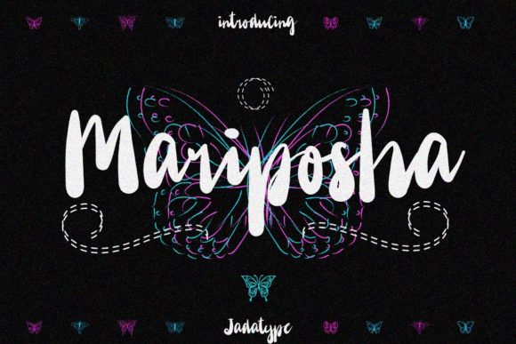 Mariposha Font: A Playful Script for Brand Identity