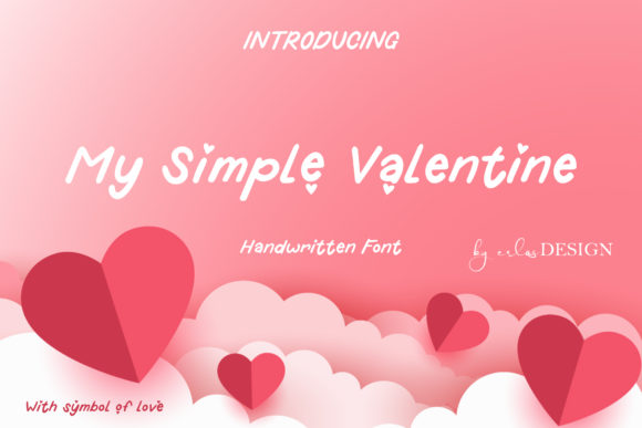 My Simple Valentine: A Handwritten Font for Web Design