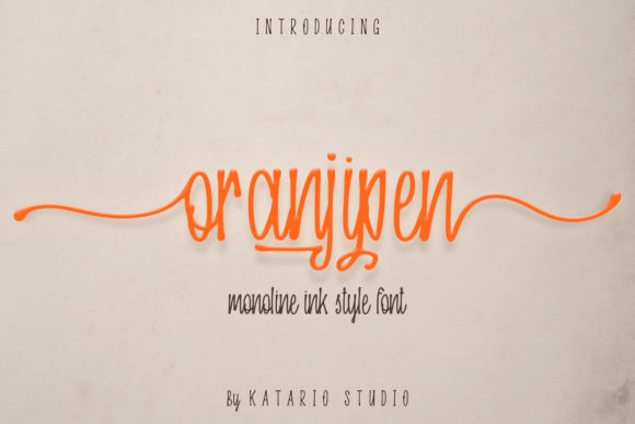 Oranjipen: A Script Font for Makers
