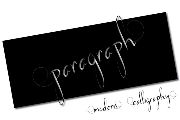 Paragraph: An Elegant Script Font for Editorial Design
