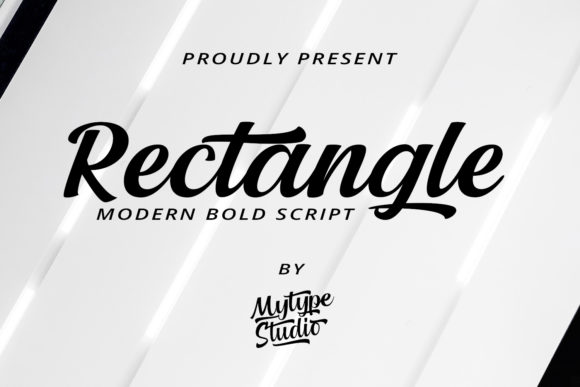 Rectangle Font: Bold Handwritten Style for Branding