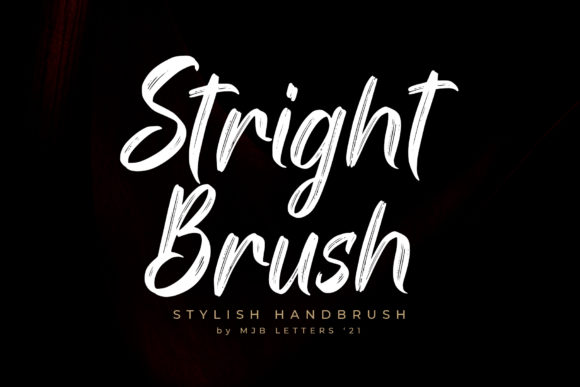 Stright Brush Font for Clear Campaign Design