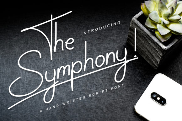 The Symphony: A Handwritten Font for Polished Branding