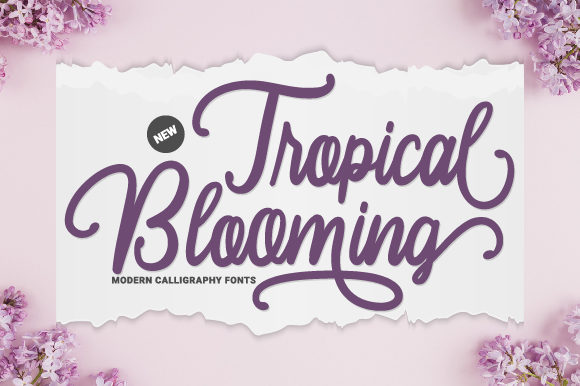 Tropical Blooming Font: Elevate Your Brand Identity