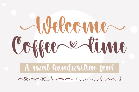 Welcome Coffee Time: A Charming Handwritten Typeface